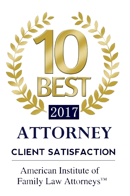 2017 "Ten Best" Attorney, Client Satisfaction, American Institute of Family Law Attorneys