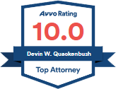 Top Attorney, Avvo Rating 10.0, Devin W. Quackenbush