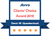 Avvo Clients' Choice Award 2018, Devin W. Quackenbush